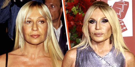 donatella versace 1980's|donatella versace then and now.